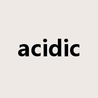 acidic是什么意思