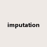 imputation是什么意思