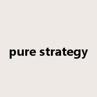 pure strategy是什么意思