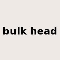 bulk head是什么意思