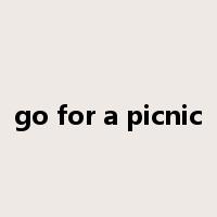 go for a picnic是什么意思