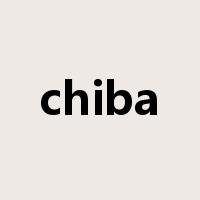 chiba是什么意思