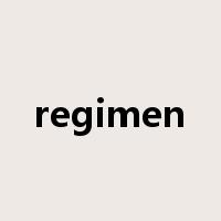 regimen是什么意思