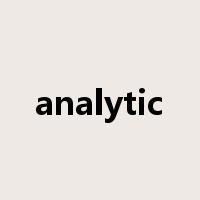 analytic是什么意思