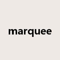 marquee是什么意思