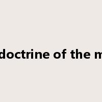the doctrine of the mean是什么意思