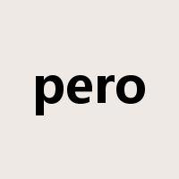 pero是什么意思