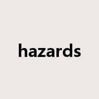 hazards是什么意思