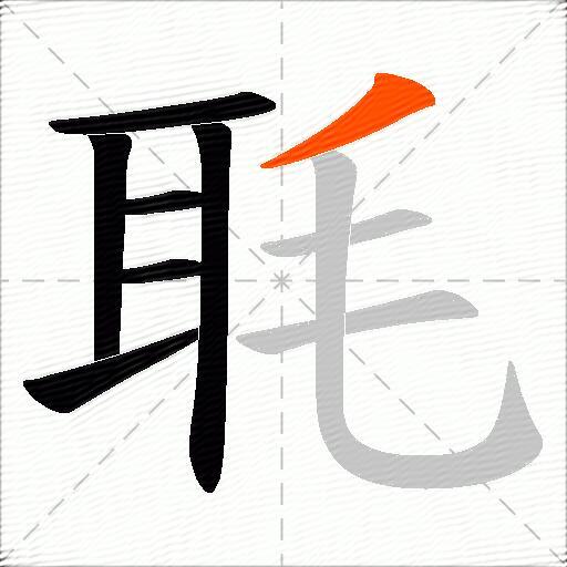 毦