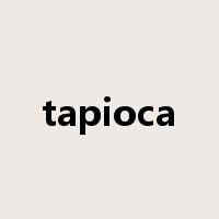 tapioca是什么意思
