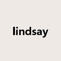 lindsay是什么意思