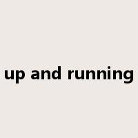 up and running是什么意思