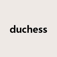 duchess是什么意思