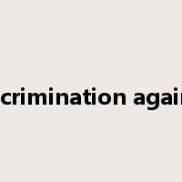 discrimination against是什么意思