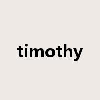 timothy是什么意思