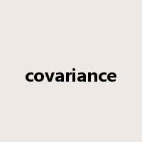 covariance是什么意思