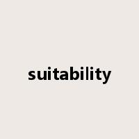 suitability是什么意思