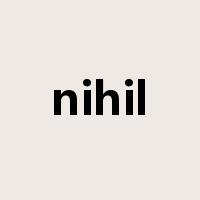 nihil是什么意思