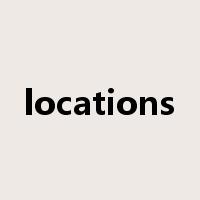 locations是什么意思