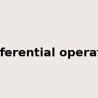 differential operator是什么意思