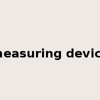 measuring device是什么意思