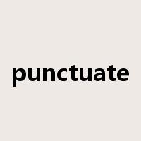 punctuate是什么意思
