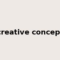 creative concept是什么意思