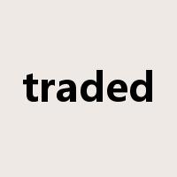 traded是什么意思