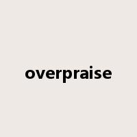 overpraise是什么意思