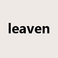 leaven是什么意思