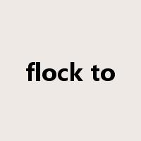 flock to是什么意思