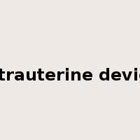intrauterine device是什么意思