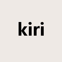 kiri是什么意思