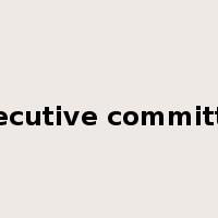 executive committee是什么意思