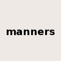manners是什么意思