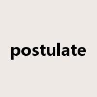 postulate是什么意思