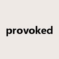 provoked是什么意思