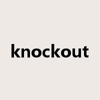 knockout是什么意思
