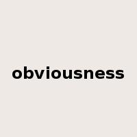 obviousness是什么意思