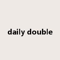 daily double是什么意思