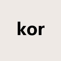 kor是什么意思