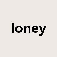 loney是什么意思