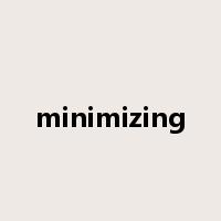 minimizing是什么意思