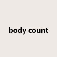 body count是什么意思