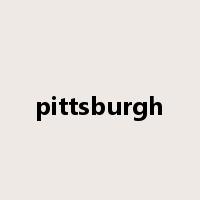 pittsburgh是什么意思