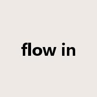 flow in是什么意思