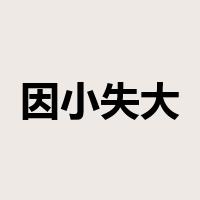 因小失大是什么意思