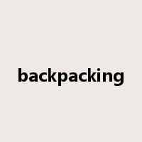 backpacking是什么意思