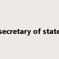 secretary of state是什么意思