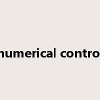 numerical control是什么意思